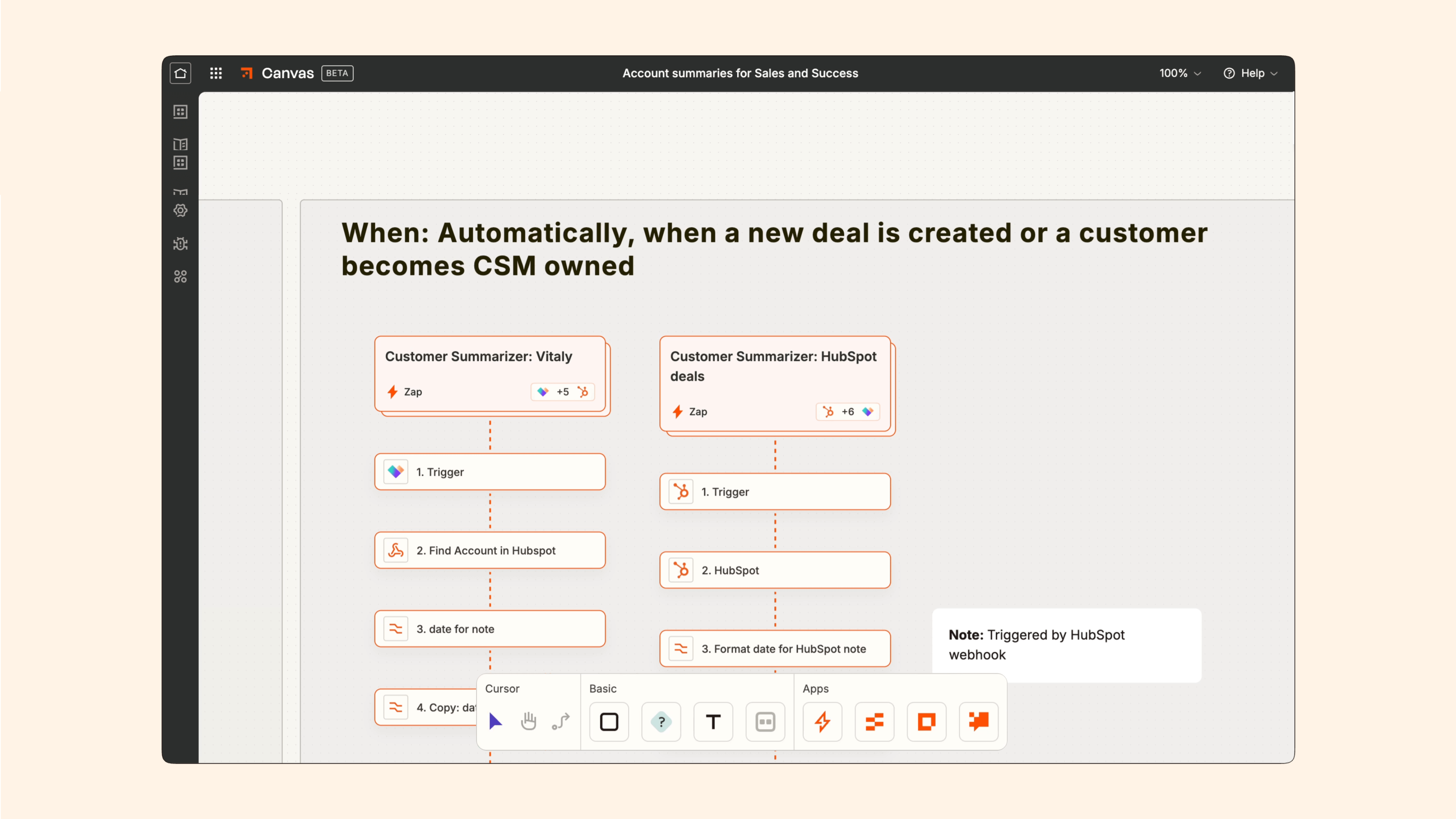 Account 360 workflow