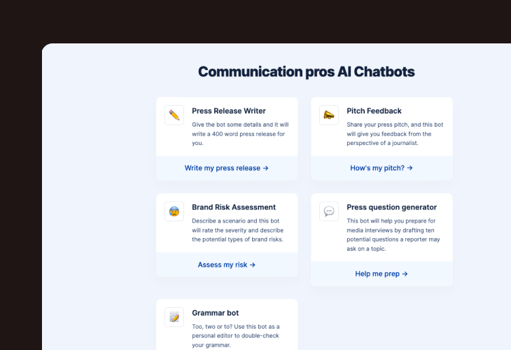 Press release bot